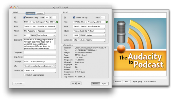 id3 editor enable podcast tag
